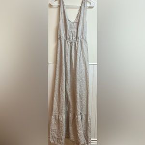 100% linen maxi dress
